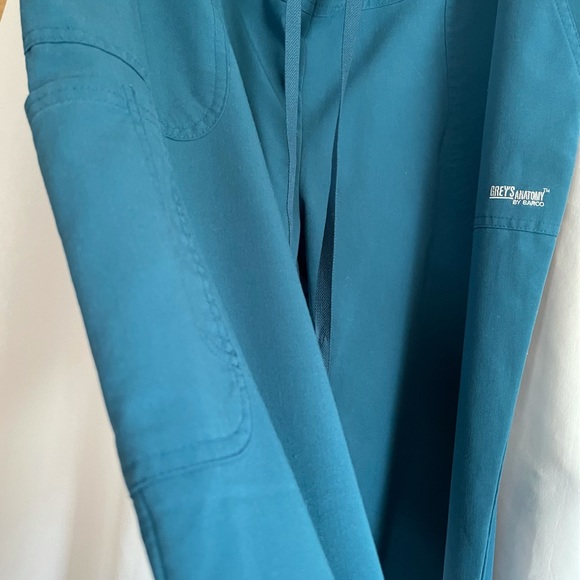 Greys Anatomy By Barco Scrub Bottoms Wide Leg Caribbean blue Size XL - Picture 10 of 13